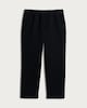 image 4 of F&F Heavyweight Drawstring Open Hem Joggers in Black