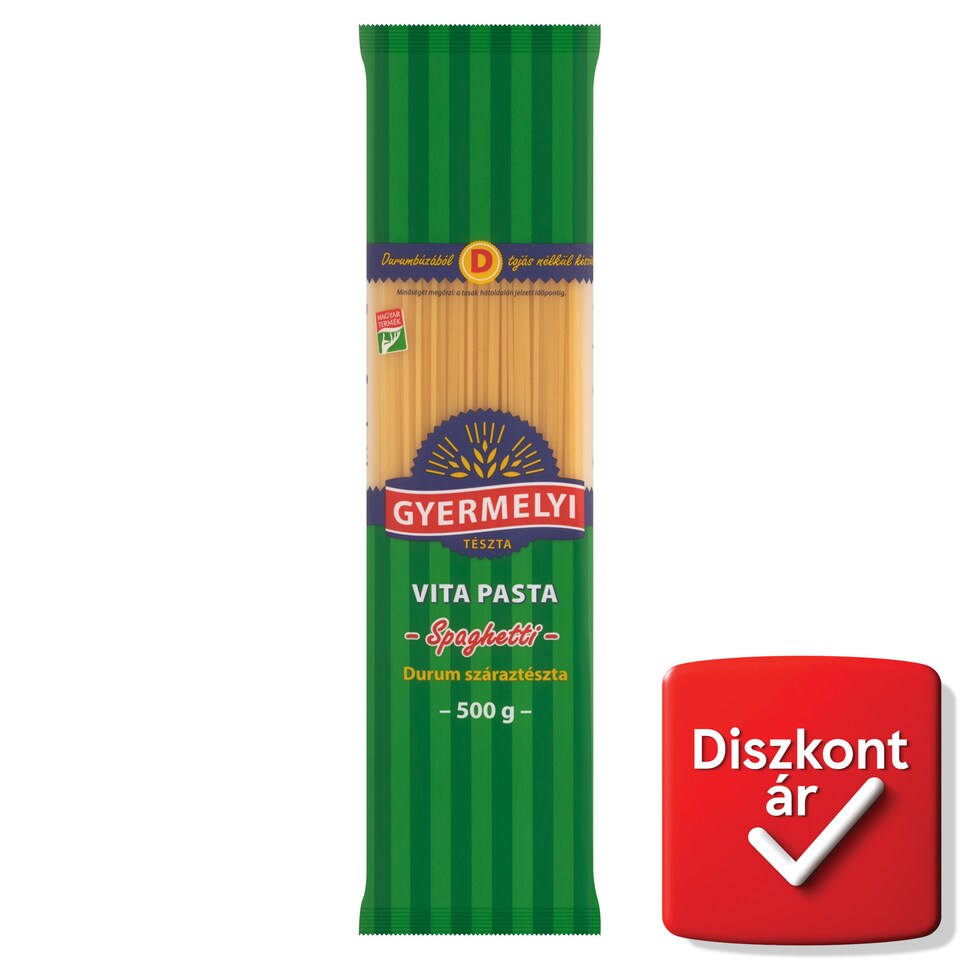 Gyermelyi Vita Pasta Spaghetti durum száraztészta 500 g
