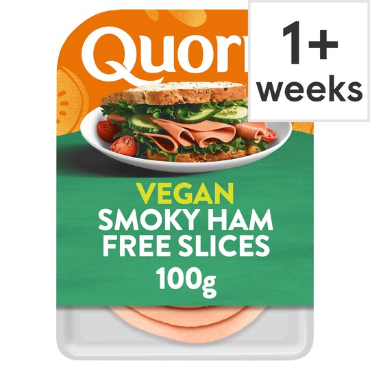 Quorn Vegan Smoky Ham Free Slice 100G Tesco Groceries