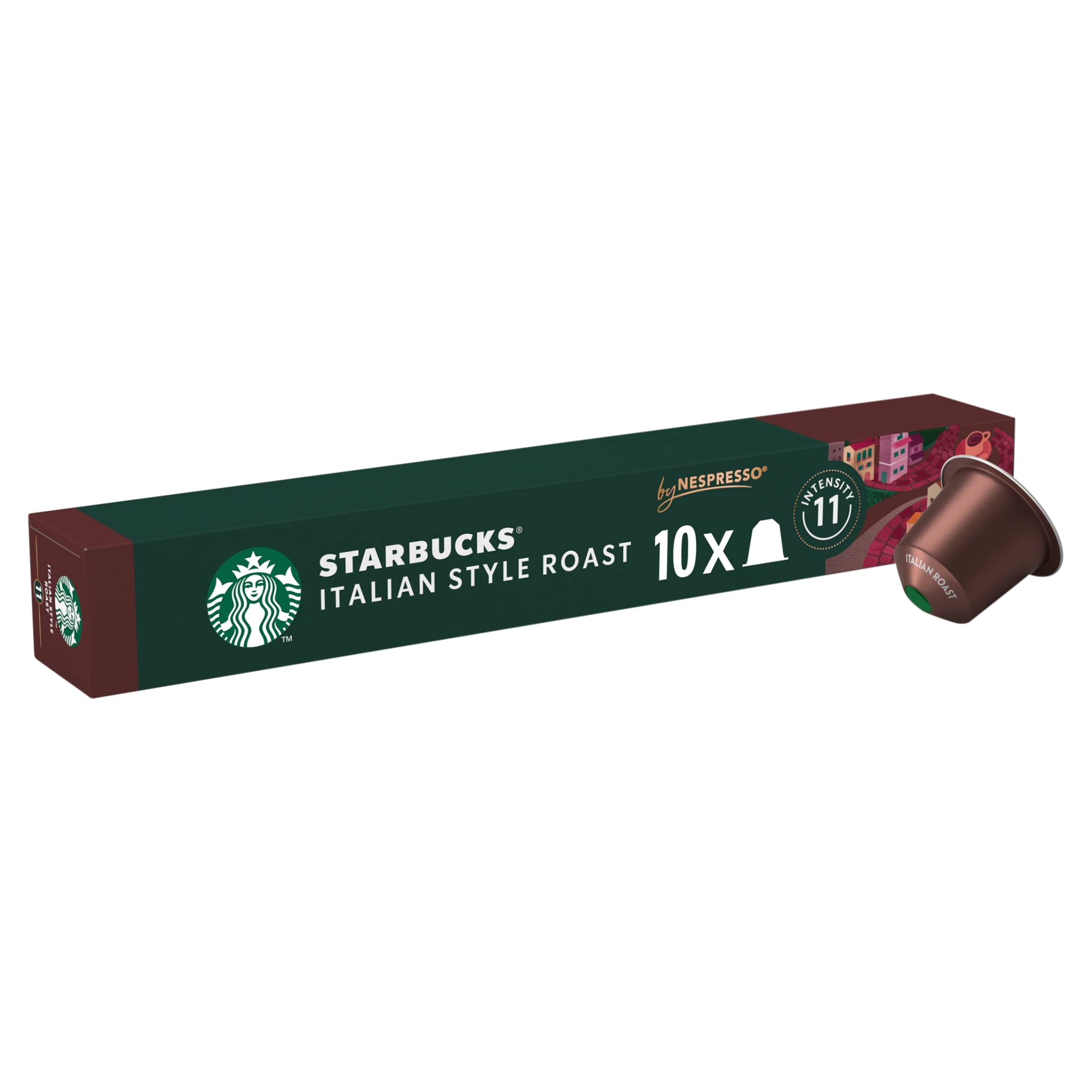 Starbucks by Nespresso Italian Style Roast 10 Coffee Pods 56g