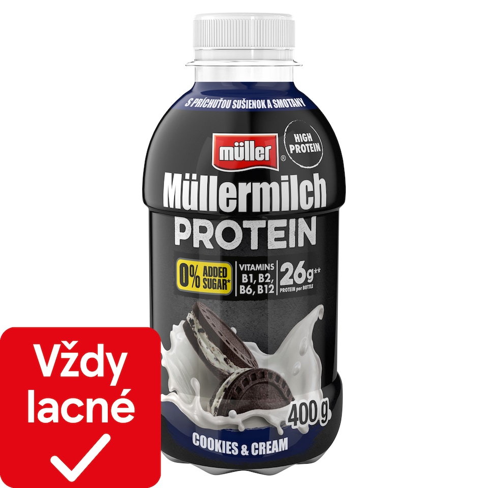 image 1 of Müller Müllermilch Protein Milk Drink with Cookies and Cream Taste 400 g