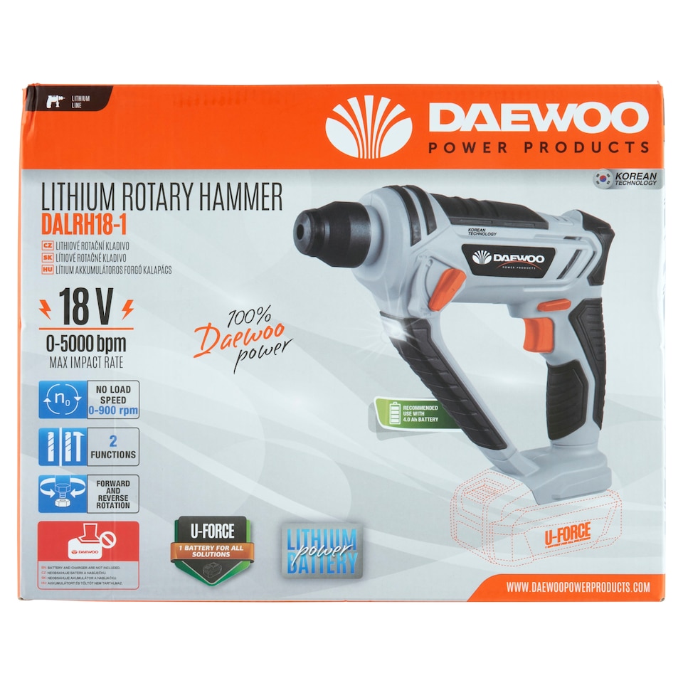 Daewoo DALRH18-1 lítium akkumulátoros forgó kalapács 1. kép