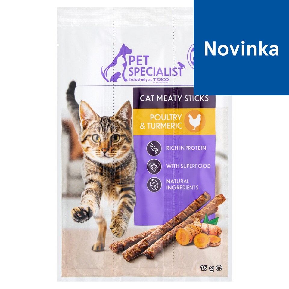 Pet Specialist Cat Meaty Sticks Poultry & Turmeric 3 x 5 g (15 g)