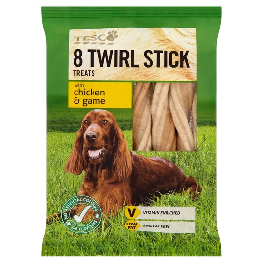 Tesco Twirls Dog Treat Chicken And Game Tesco Groceries