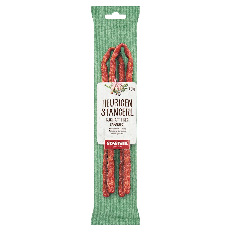 Obrázek 1 pro produkt Stastnik Mini klobásky á la kabanos 70g