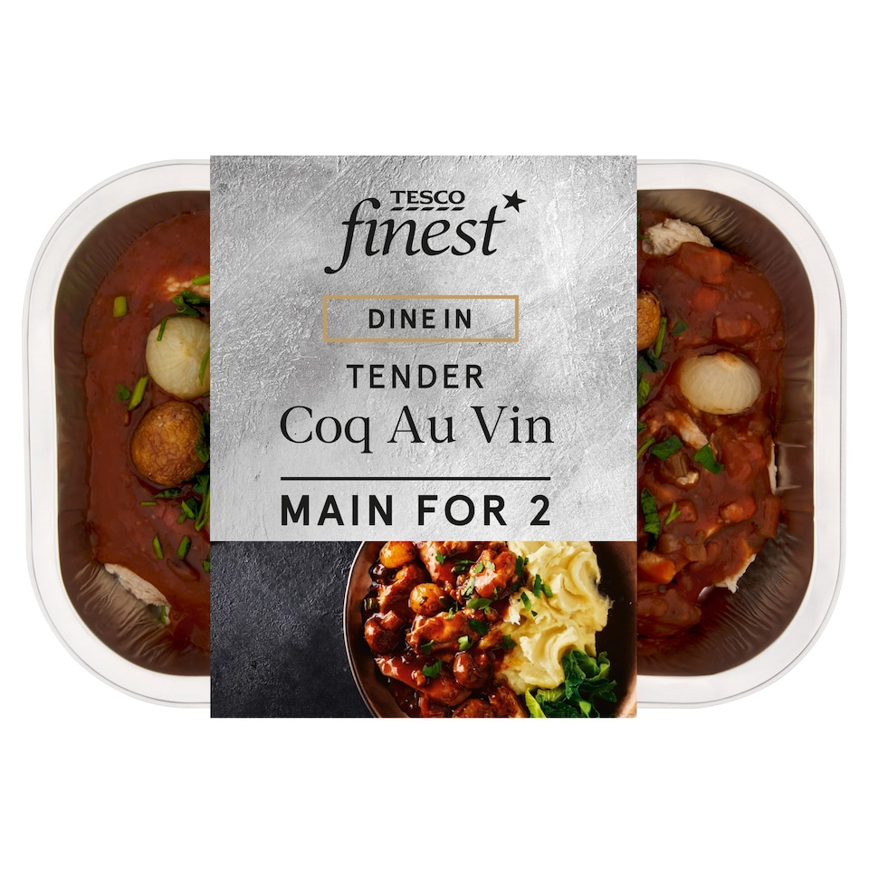 image 1 of Tesco Finest Dine In Coq Au Vin 500g
