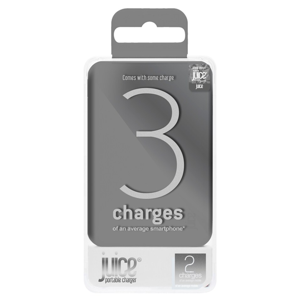 Juice 3 Charge Powerbank Phone Charger 10,000 mAh Grey