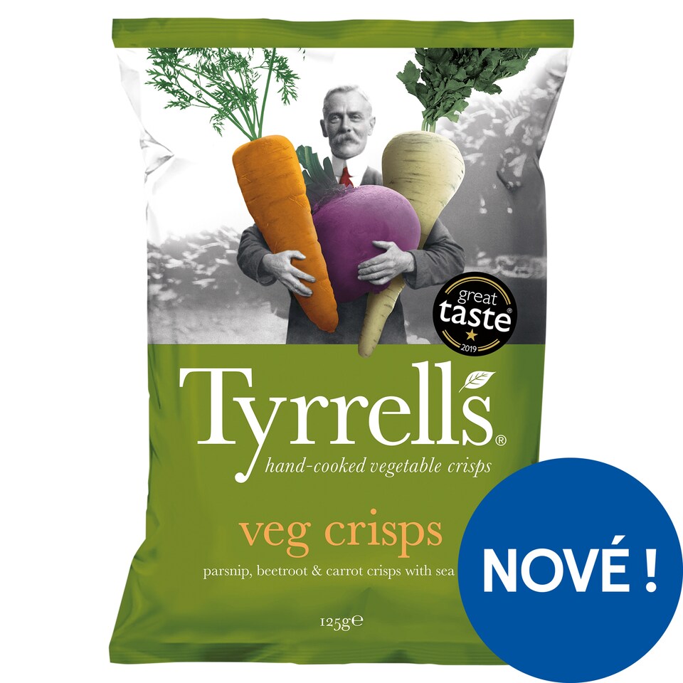 Tyrrell's Brambůrky ze směsi kořenové zeleniny s mořskou solí 125g