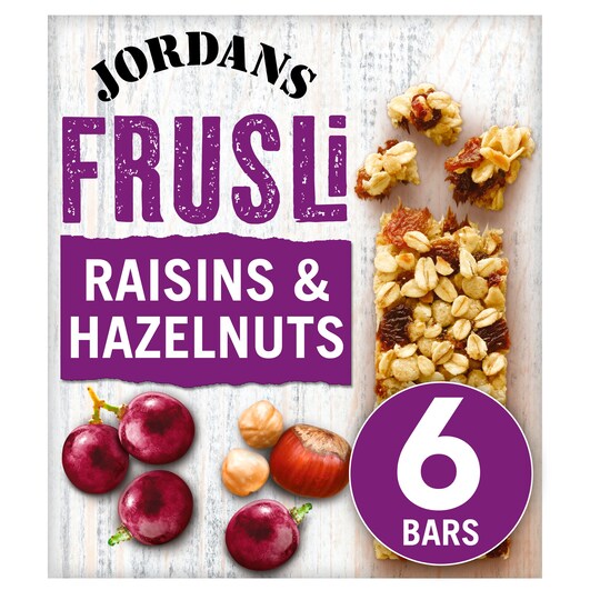Jordans Frusli Bar Raisin & Hazelnut 6X30g Tesco Groceries