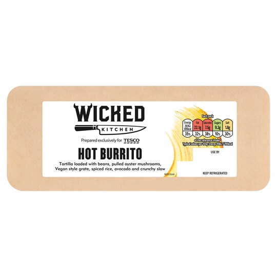 Wicked Kitchen Hot Burrito Tesco Groceries