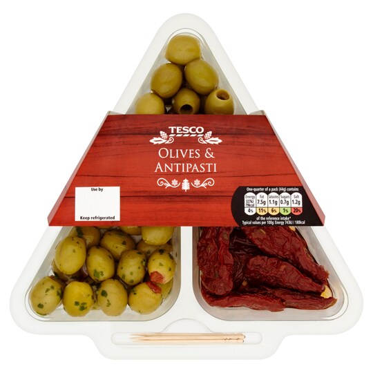 Tesco Olives And Antipasti 175G Tesco Groceries