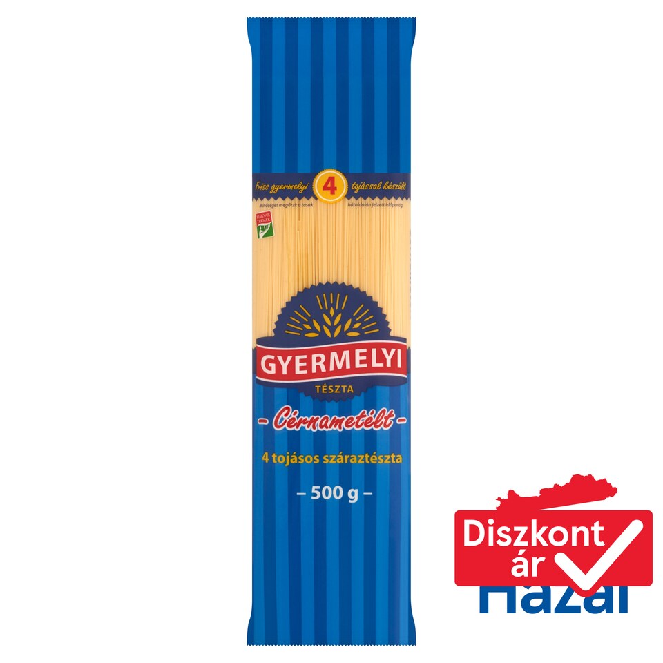 Gyermelyi cérnametélt 4 tojásos száraztészta 500 g