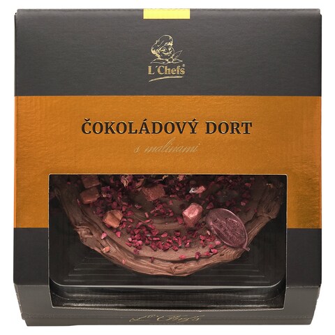 L´Chefs Chocolate Cake with Raspberries 600 g - Tesco Groceries
