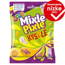 JOJO Mixle Pixle Kyslé želé cukríky s ovocnými príchuťami 80 g