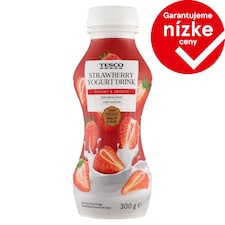 Tesco Jogurtový nápoj jahodový 300 g