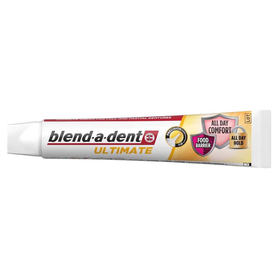 Blend-a-dent Ultimate Fresh Műfogsorrögzítő Krém Teljes és Részleges Műfogsorokhoz, 40 ml  1. kép