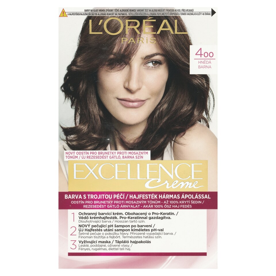 L'Oréal Paris Excellence Créme 400 , hnedá 72 +48 +12 +60 ml