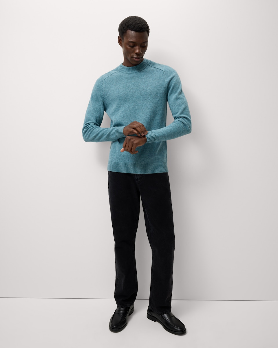 image 1 of F&F Lambswool Crew Neck Jumper in Teal