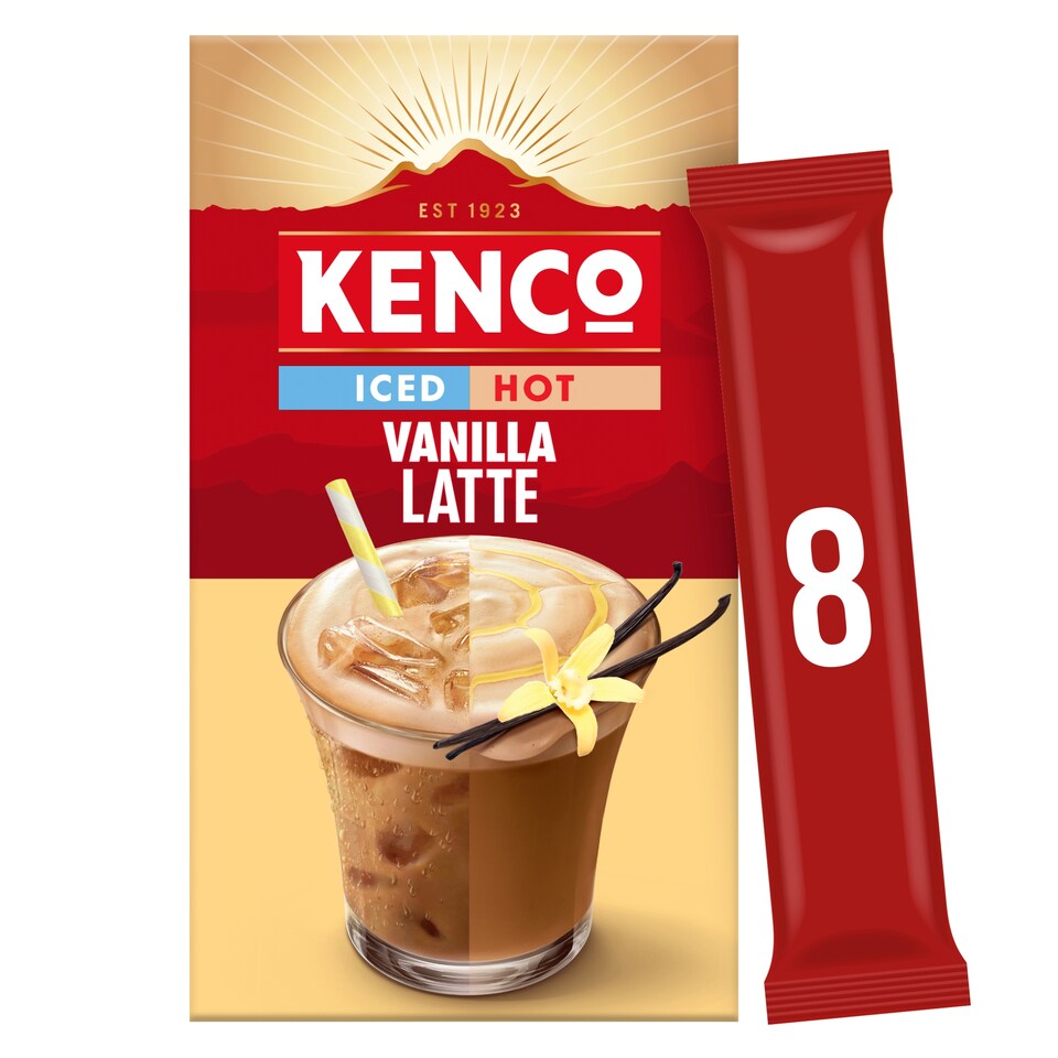 Kenco Iced Or Hot Vanilla Latte 8 X 20.3G