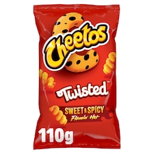 Cheetos Twisted Crisps - Sweet & Spicy Flamin' Hot 110g