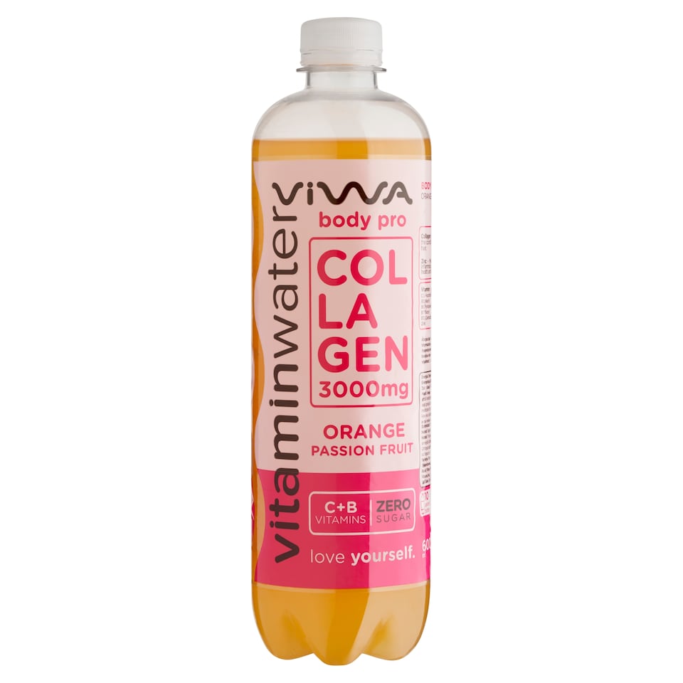 Viwa Vitaminwater narancs-maracuja ízű, energia- és szénsavmentes üdítőital 600 ml 1. kép