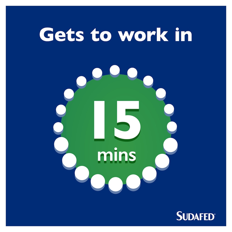 image 1 of Sudafed Mucus Relief Triple Action Cold & Flu Tablets 16s