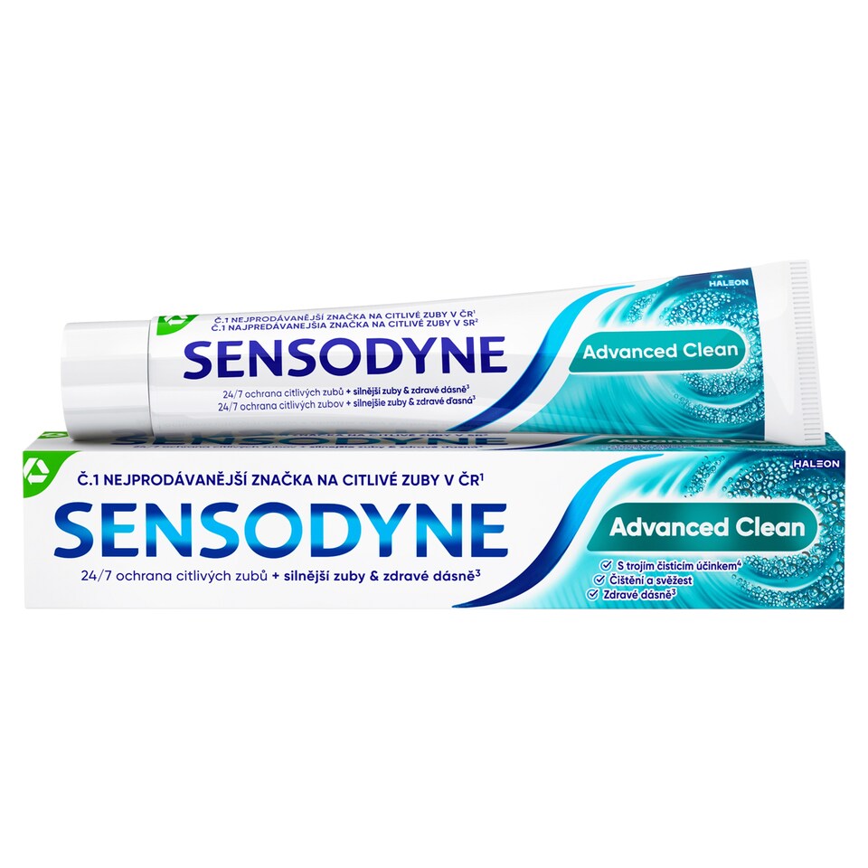 Obrázek 1 pro produkt Sensodyne Advanced Clean zubní pasta s fluoridem 75ml
