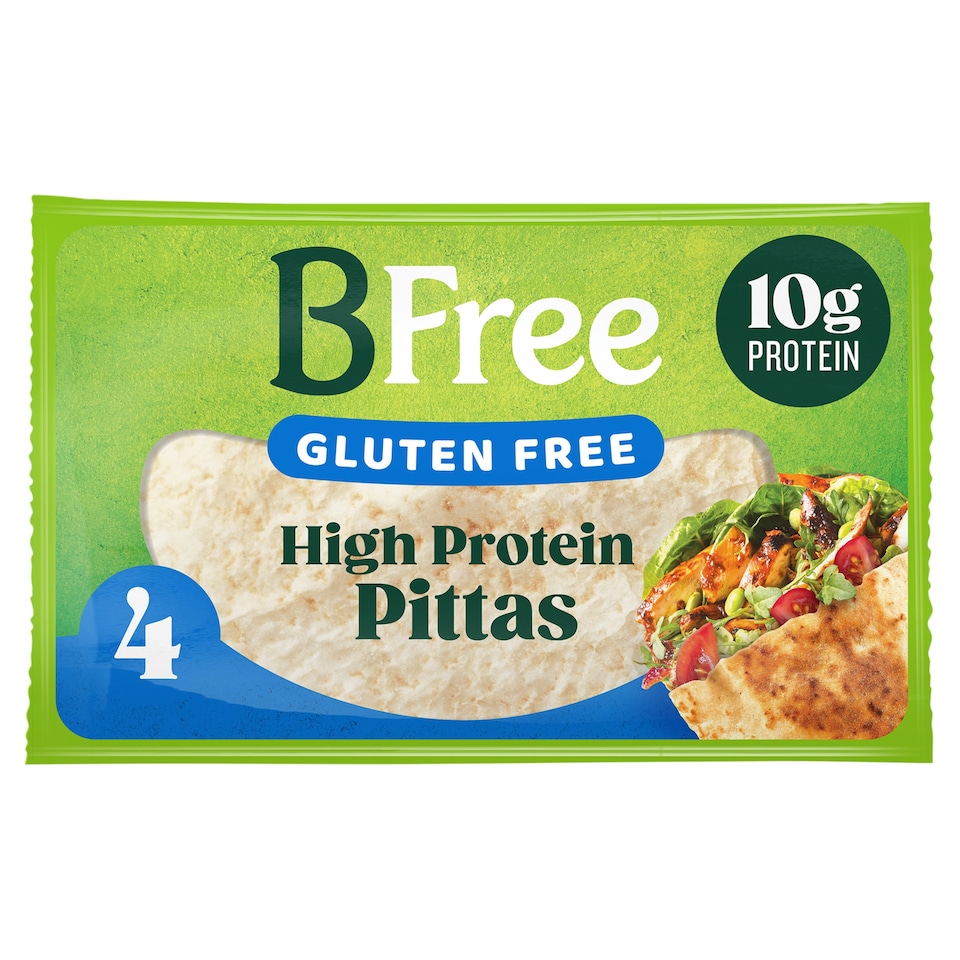 BFree Gluten Free High Protein 4 Pittas 220g