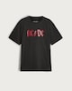 image 4 of AC/DC Band Graphic T-Shirt in Grey