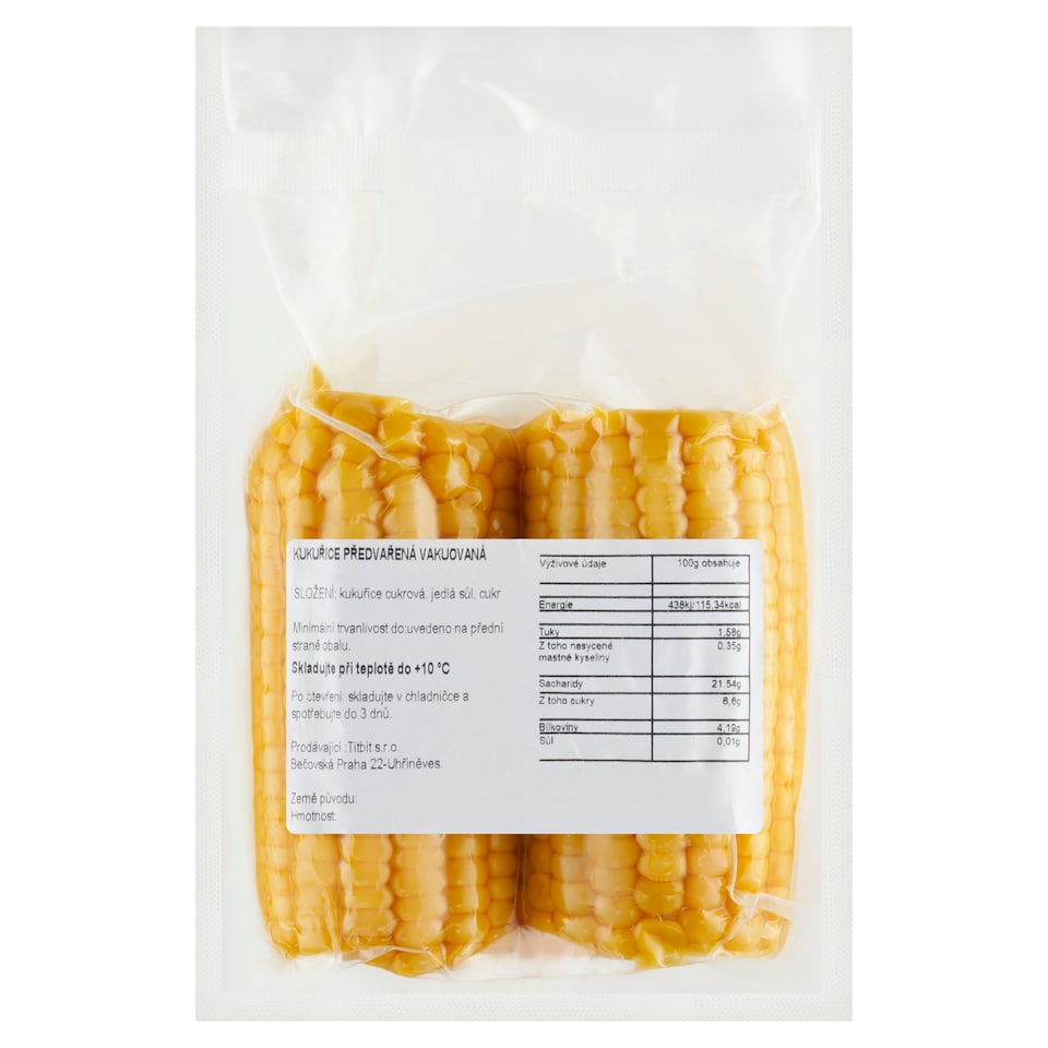 Pre-Cooked Vacuum-Packed Corn 400g