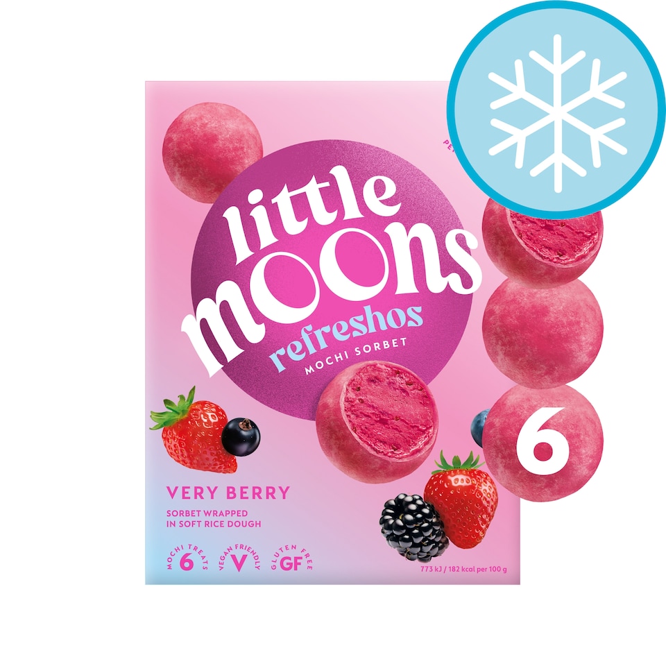Little Moons Refreshos Very Berry Mochi Sorbet 6x32g