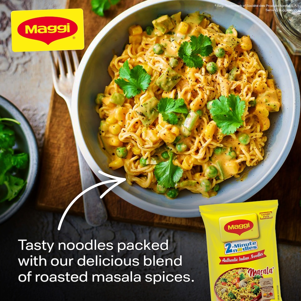image 1 of Maggi 2 Minute Masala Flavour Instant Noodles 70g