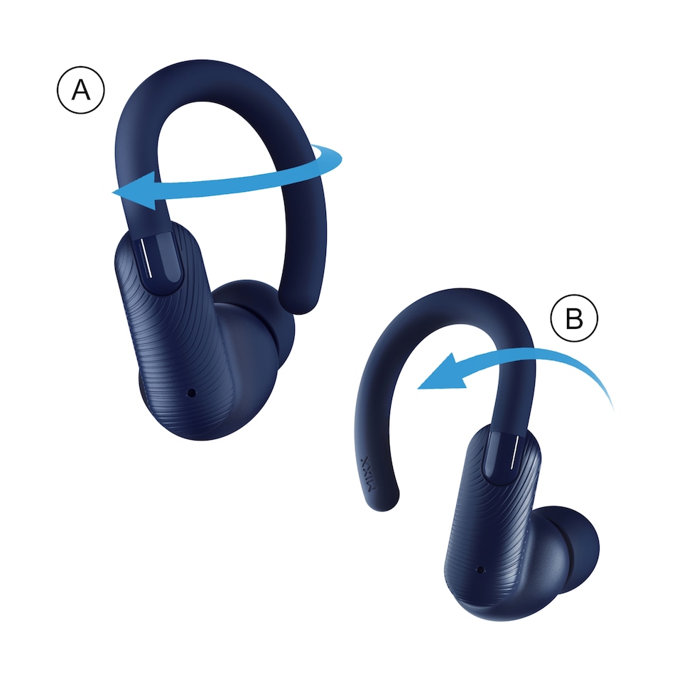 image 1 of Mixx Streambuds Sports True Wireless Earphones Blue
