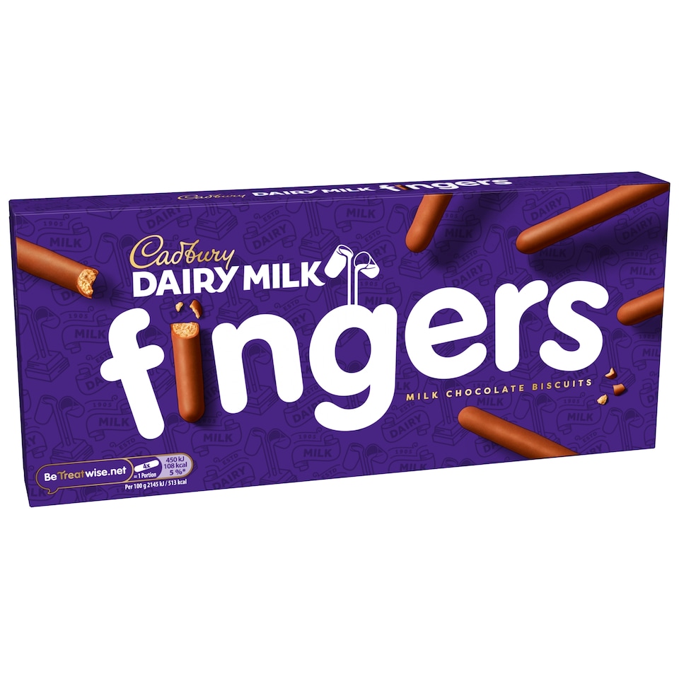 image 1 of Cadbury Dairy Milk Chocolate Fingers Biscuits 114g
