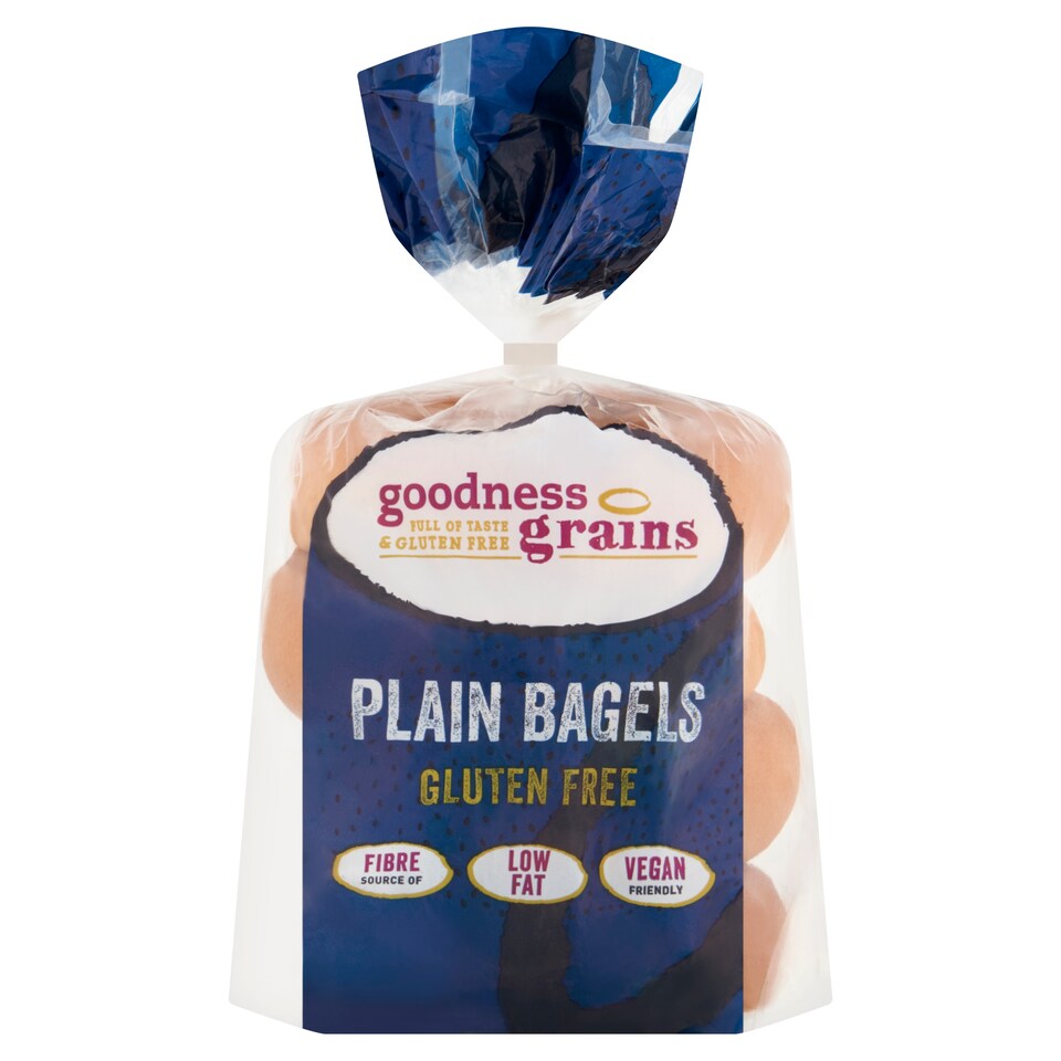 Goodness Grains Gluten Free Plain Bagels 280G