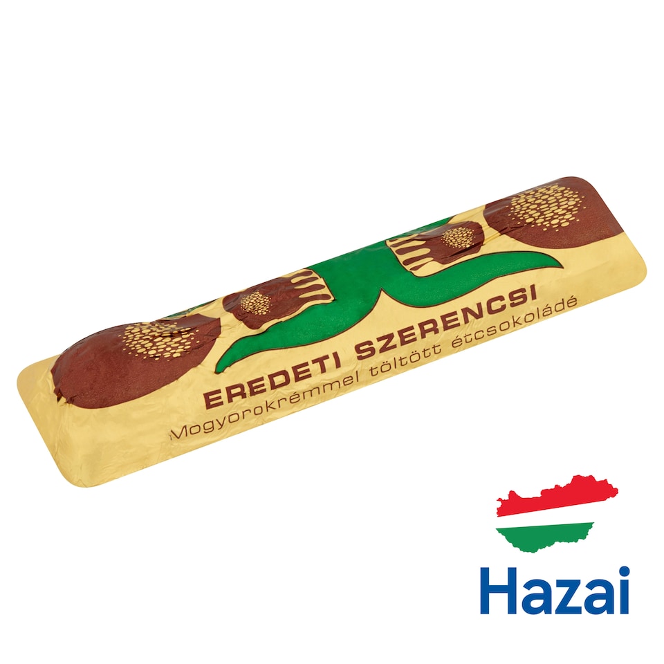 Szerencsi Retró Dark Chocolate with Hazelnut Cream Filling 38 g