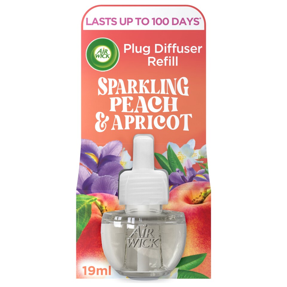 Airwick Air Freshener Plug In Refill Peach & Apricot 19ml Tesco Groceries