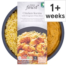 Tesco Finest Chicken Korma And Pilau Rice 450G