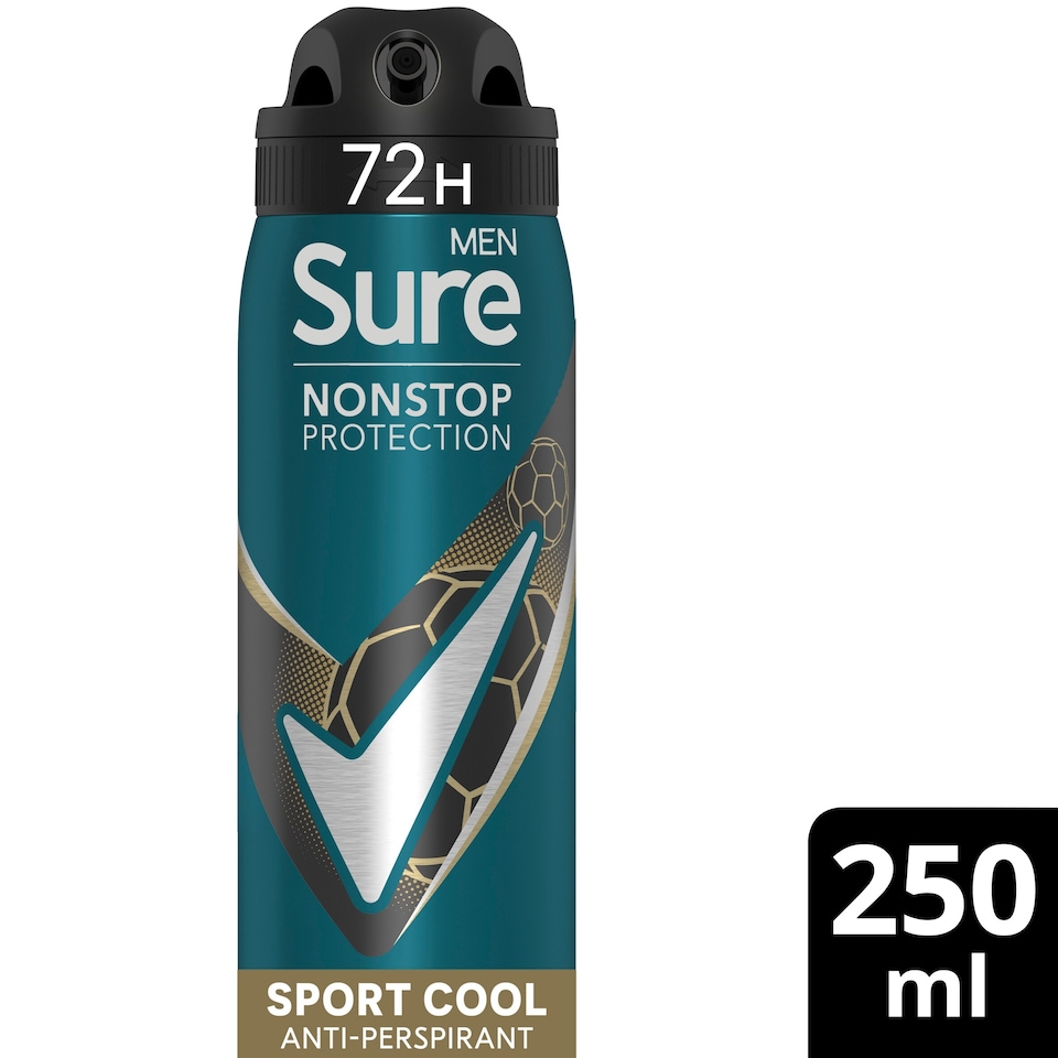 image 1 of Sure Men Sport Cool 72h Antiperspirant Deodorant 250ml