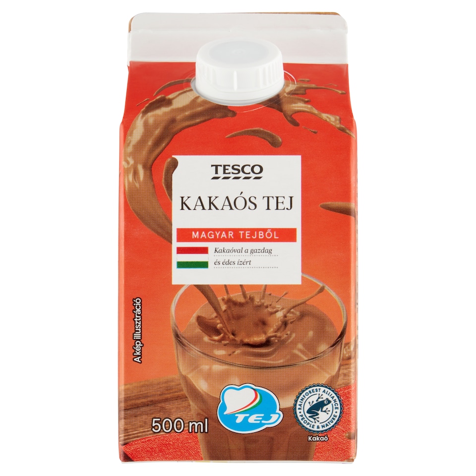 Tesco ESL zsírszegény kakaós tej 500 ml
