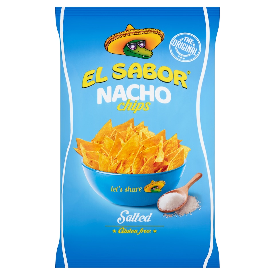 El Sabor Salted Nacho Chips 100 g