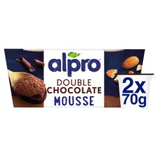 Alpro Double Chocolate Dairy Free Vegan Soya Dessert 2x70g 