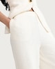 image 2 of The F&F Edit Textured Wide Leg Co-ord Trousers in Cream