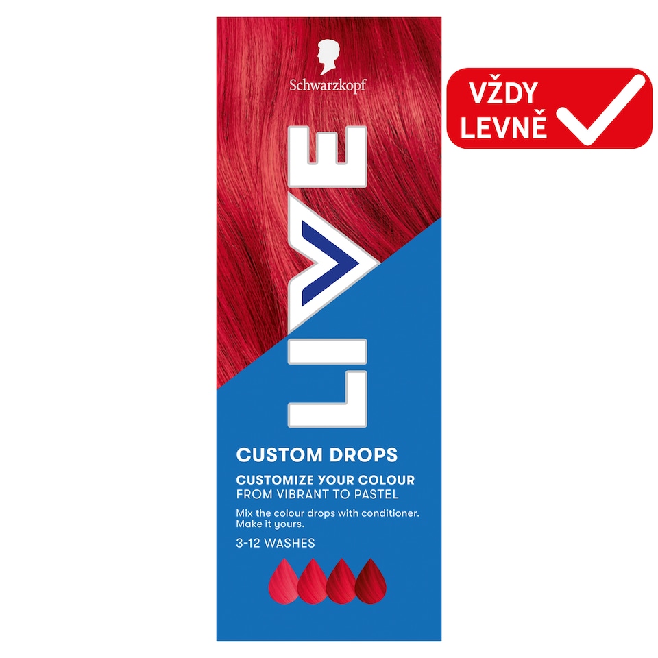 Schwarzkopf Live Drops ohnivá červená 30ml