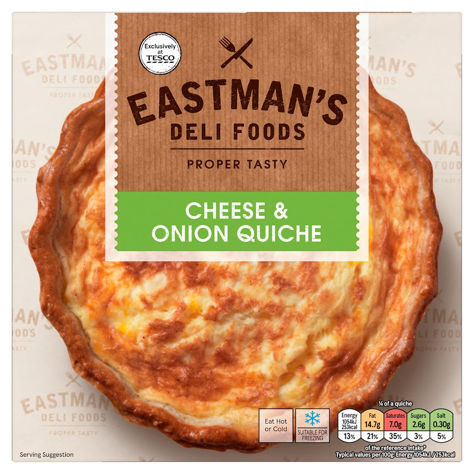 Eastmans Cheese & Onion Quiche 400G