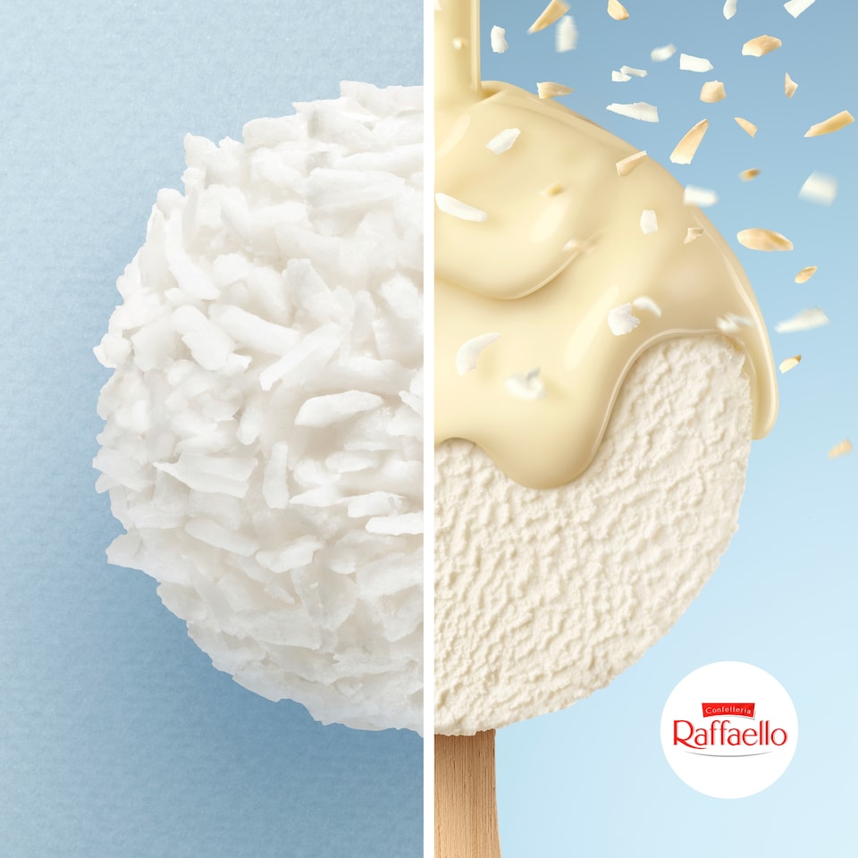 image 1 of Ferrero Raffaello Ice Cream Sticks 4 X 70Ml
