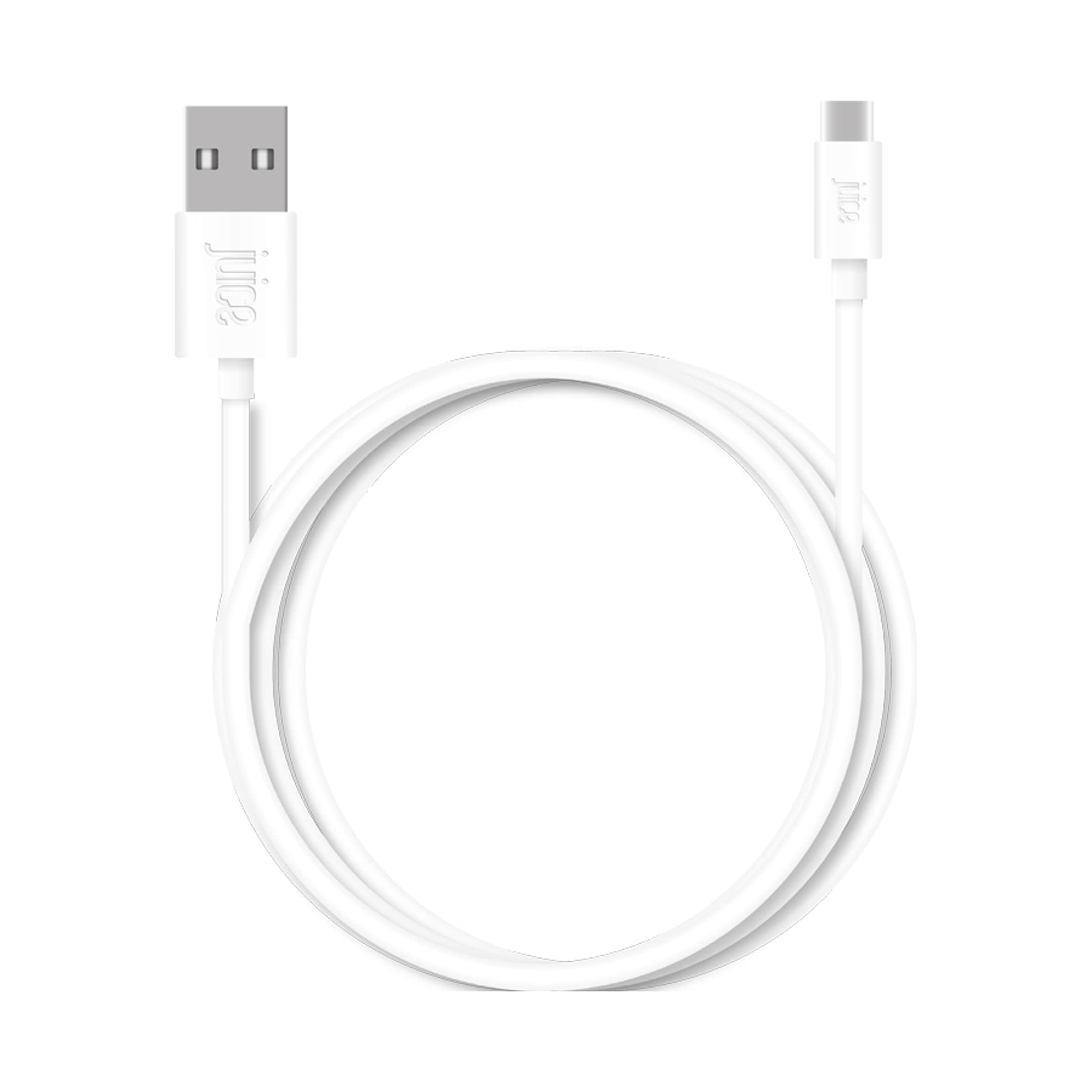 JUICE XL USB A to USB type C WHITE 2M CABLE