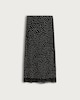 image 5 of F&F Lace Hem Polka Dot Midi Skirt in Multi Black