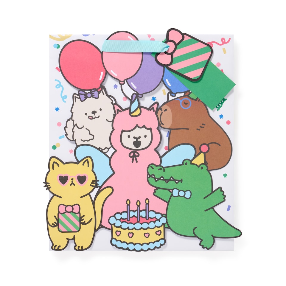 image 1 of Paperchase Chibi Club Characters Large Gift Bag