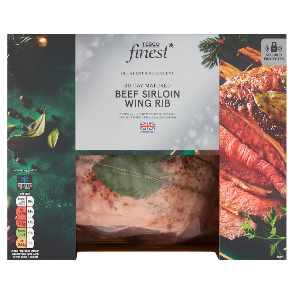 29. Tesco Finest 30-Day Matured Sirloin Wing Rib 1.5-2.5kg (Serves 7-12)